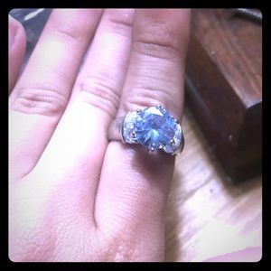 Silver CZ ring size 7